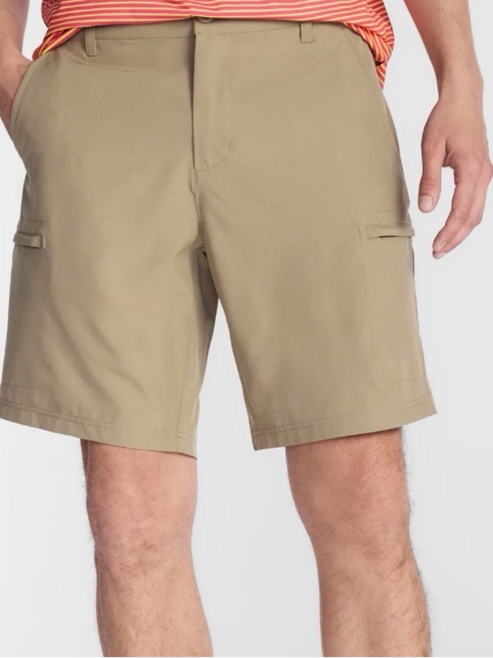 Birdies bound Men's  36 Tan Cargo Shorts with Utility Pockets